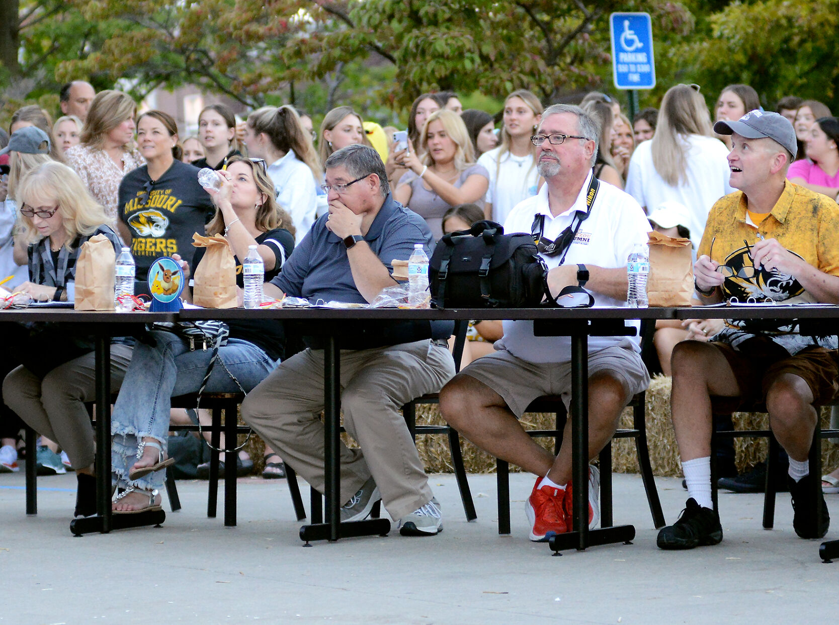 Judges gather at the sororities and fraternities houses